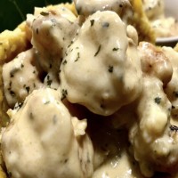 Shrimp in White Sauce
